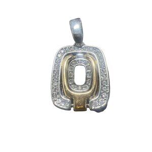 Lia Sophia Flip Out Pendant Sold Out Discontinued Silver Gold Tones Reversible